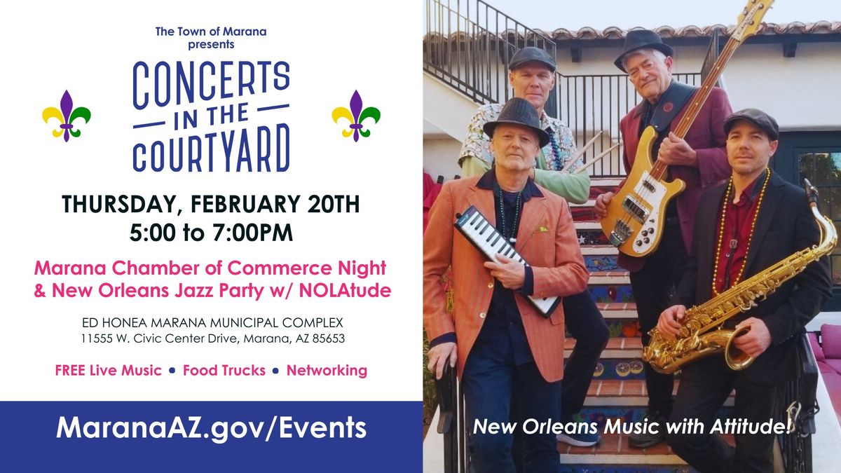 Concerts in the Courtyard | NOLAtude (Marana Chamber of Commerce Night)