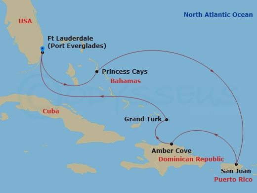 7 Nights |  Eastern Caribbean With Puerto Rico | Princess: Enchanted Princess | May 3, 2025