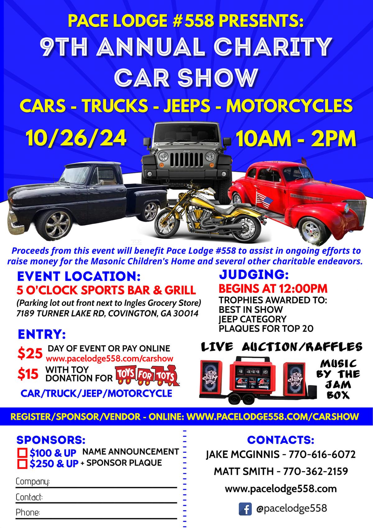 9th Annual Charity Car Show