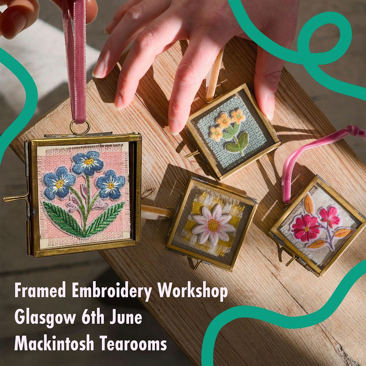 Embroidery Workshop Mackintosh Tearooms
