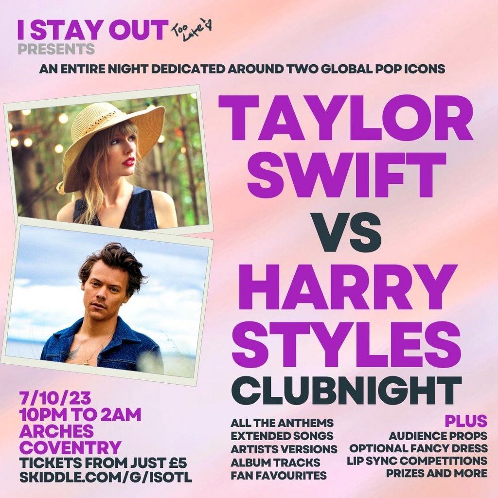 Taylor Swift vs Harry Styles Party Night - Coventry