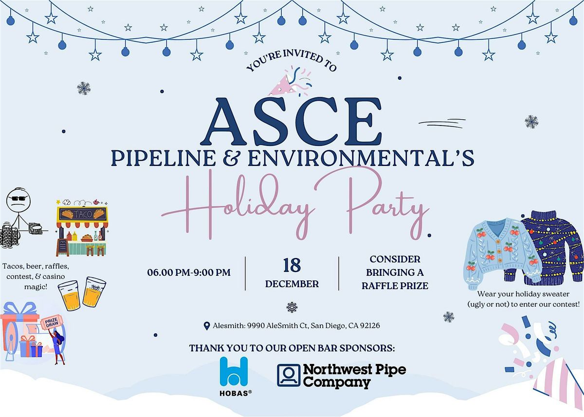 ASCE Pipeline & Environmental Holiday Party