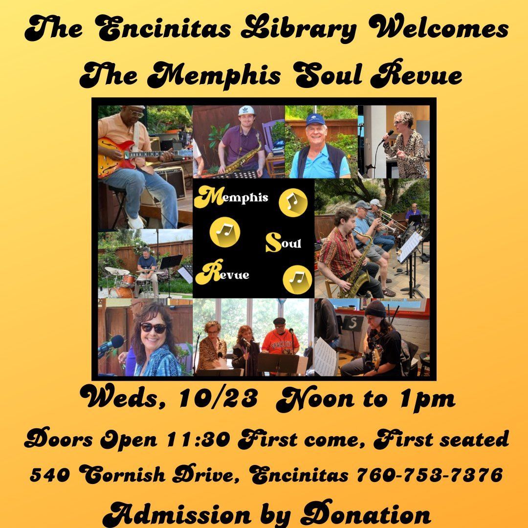 The Memphis Soul Revue at the Encinitas Library