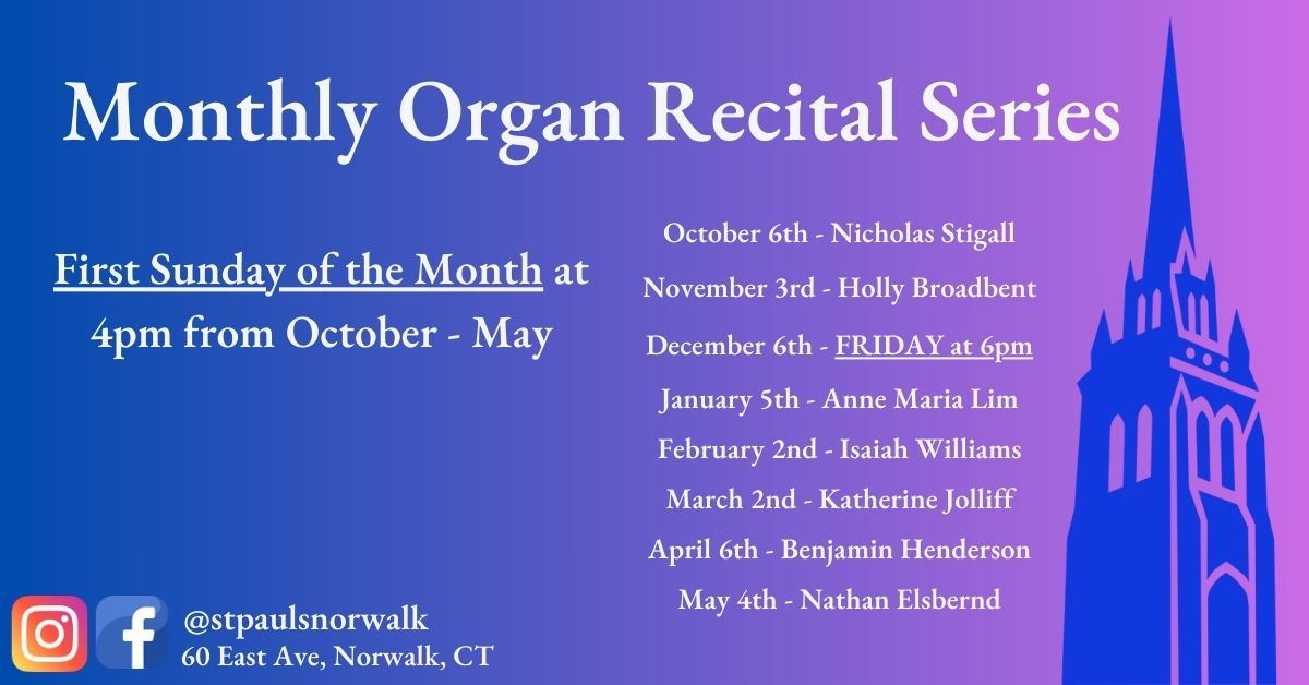 Monthly Organ Recital Series