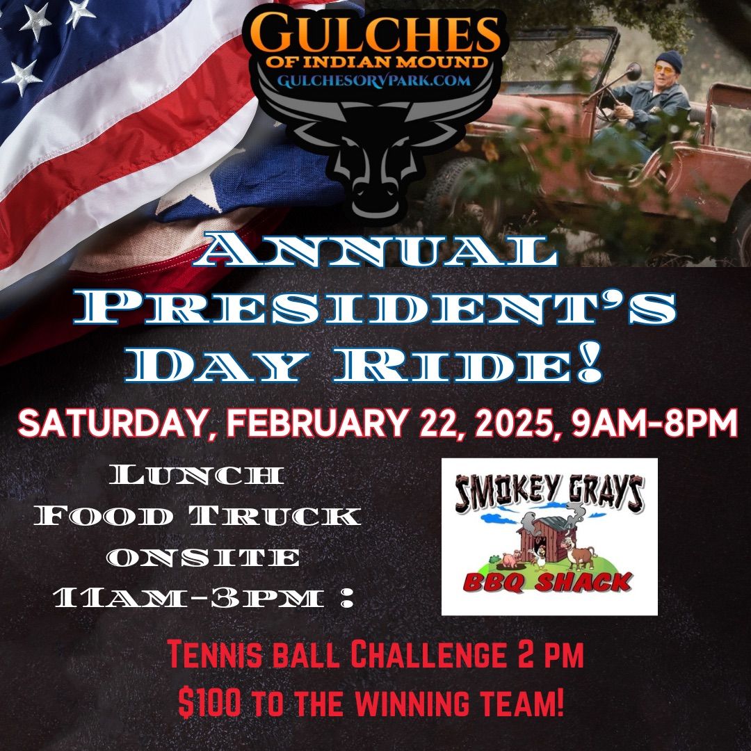 Gulches President\u2019s Day Ride