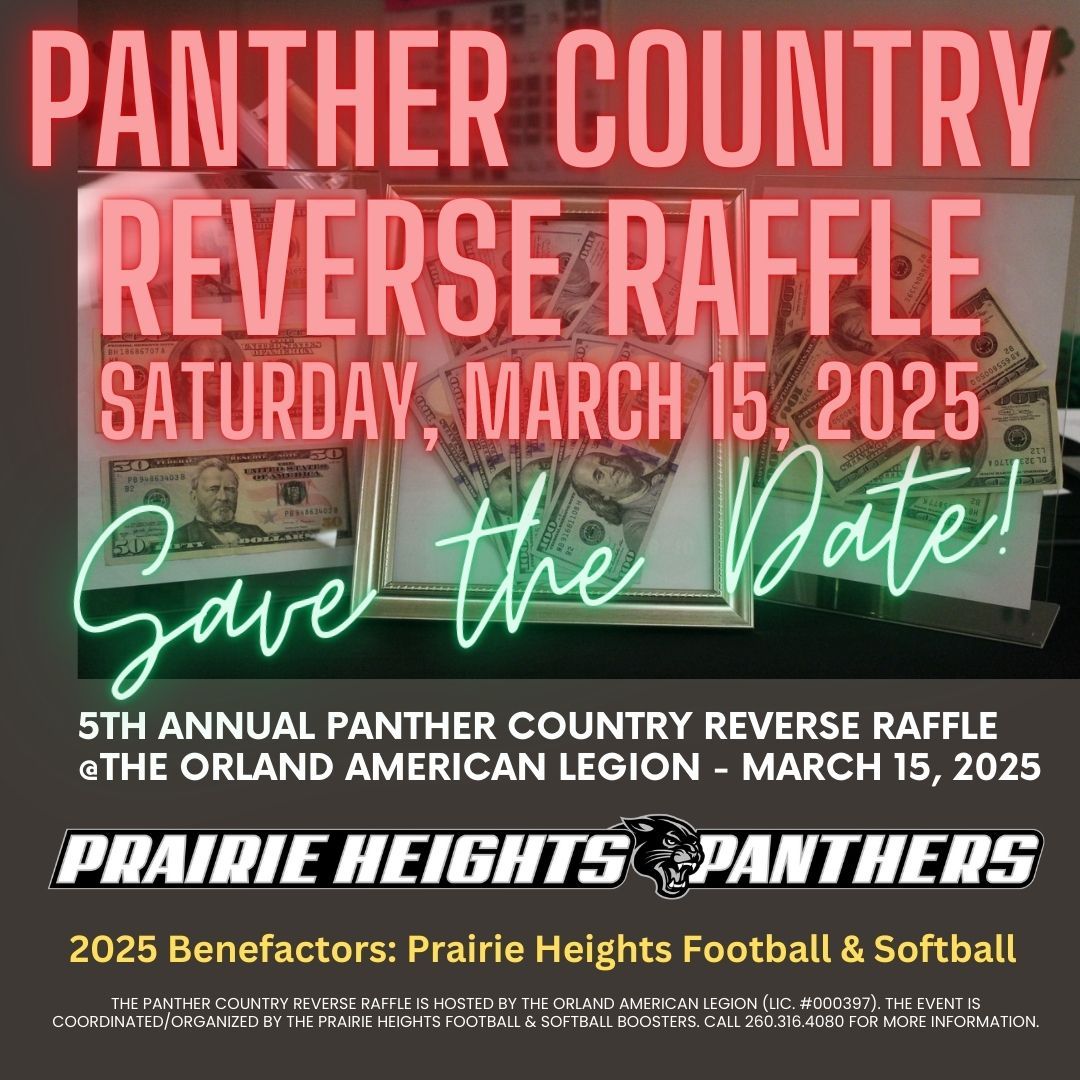 5th Annual Panther Country Reverse Raffle