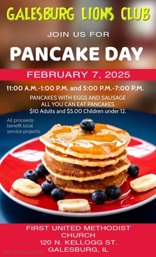 Galesburg Lions Club PANCAKE DAY