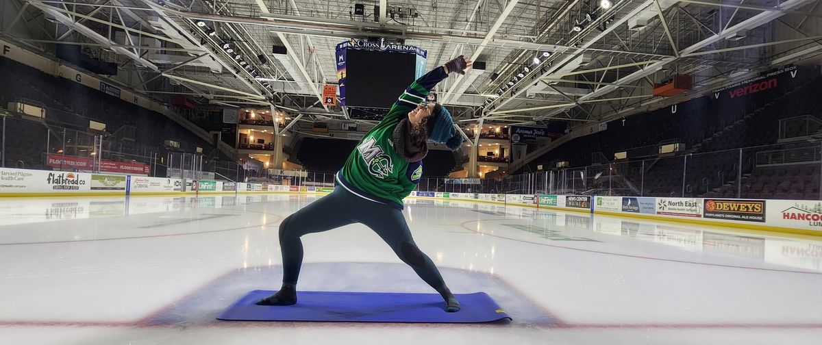 Yoga on the Ice + Fan Appreciation Day