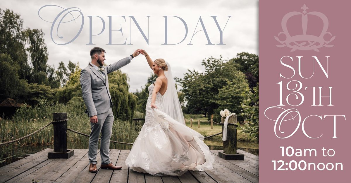 \ud83c\udf1f Crown Hall Farm Wedding Open Day - Sun 13th October 2024 \ud83c\udf1f