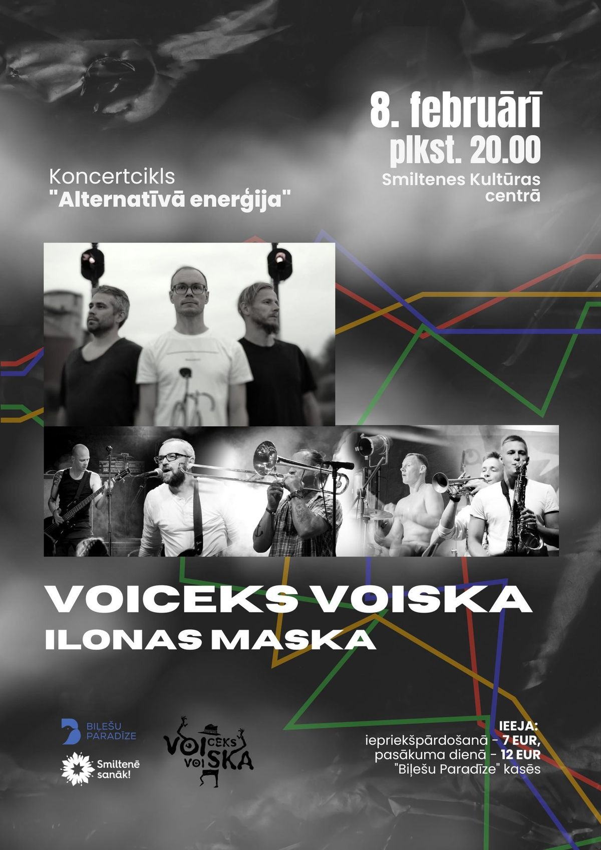 Koncertcikla "Alternat\u012bv\u0101 ener\u0123ija" koncerts ar grup\u0101m "VOICEKS VOISKA" un "ILONAS MASKA"