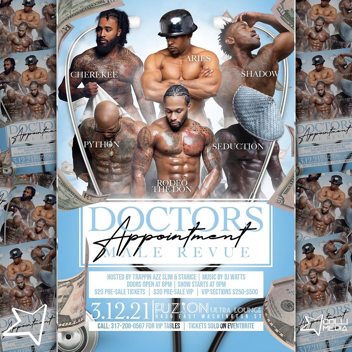 DOCTORS APPOINTMENT ~ MALE REVUE (ladies only)