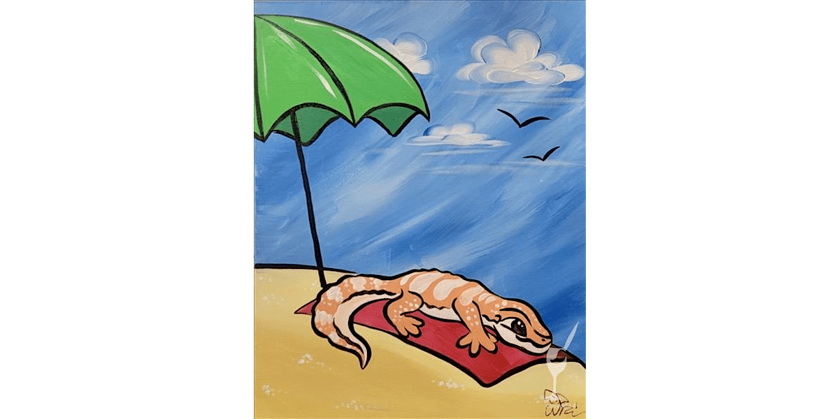Sun-Kissed Beach Gecko - Paint and Sip in San Antonio | Classpop!\u2122