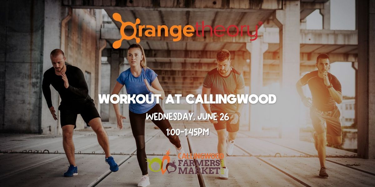 Orangetheory Fitness Outdoor Workout at The Marketplace at Callingwood