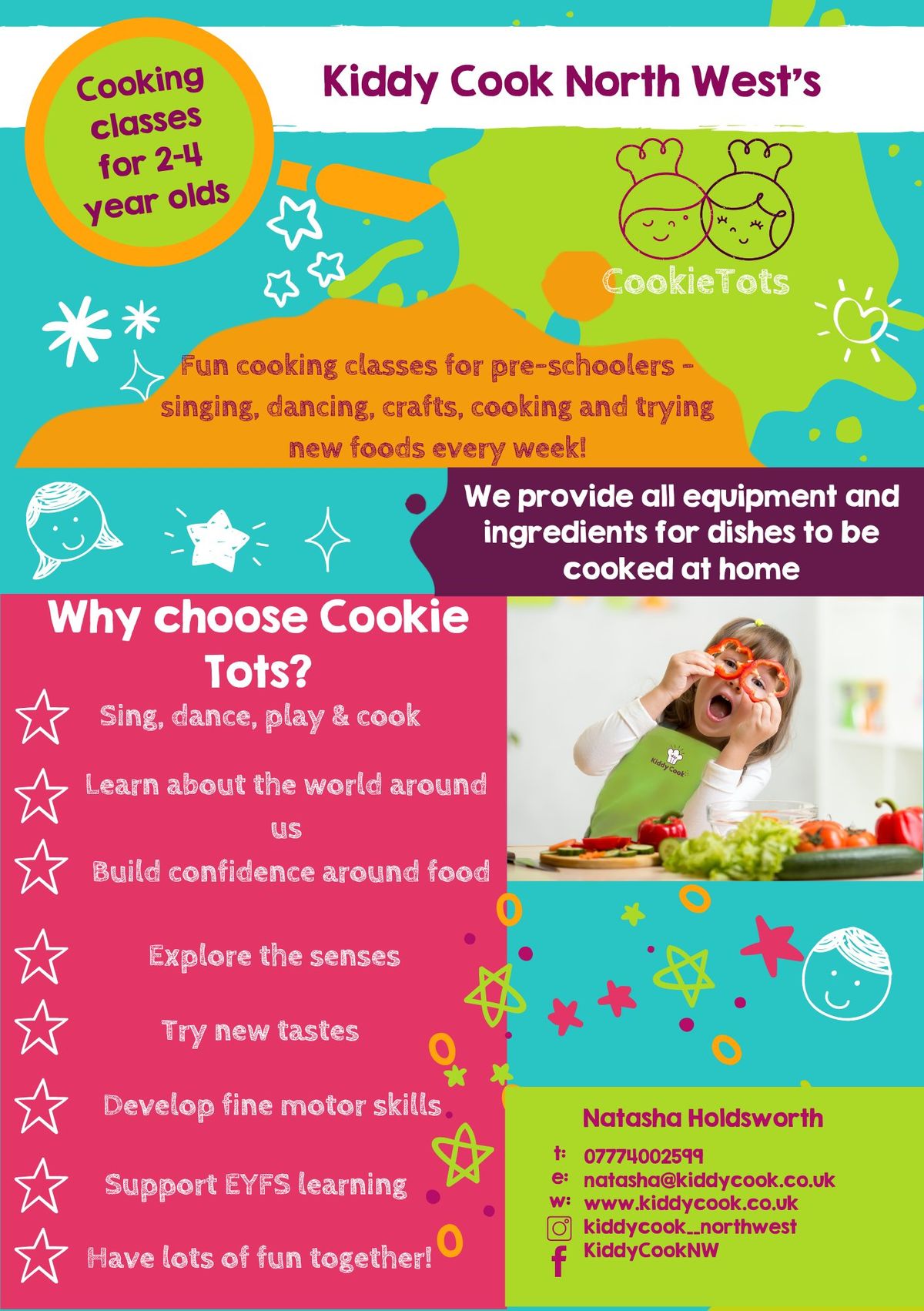 Kiddy Cook Cookie Tots cooking class for preschoolers