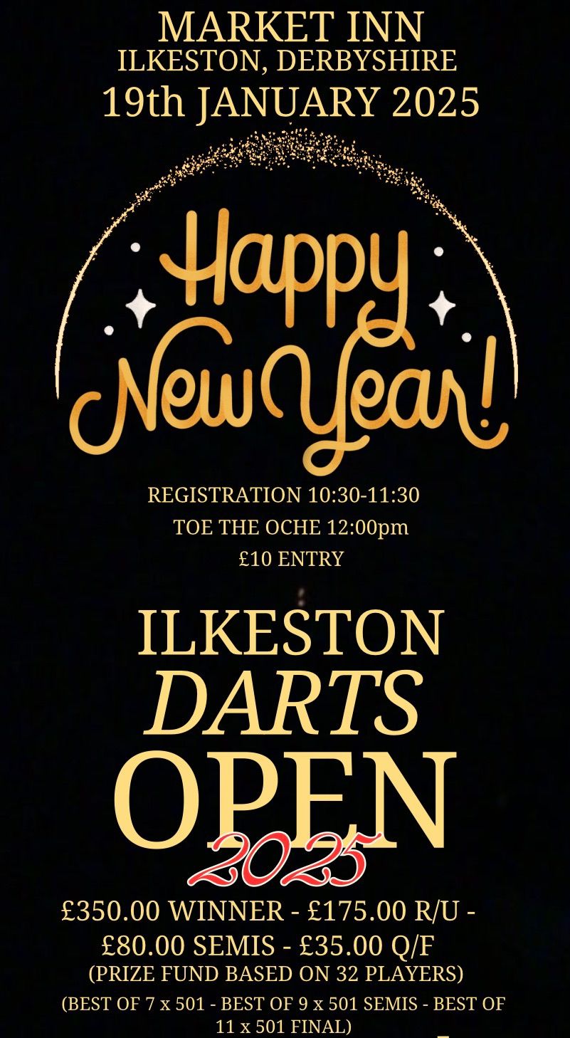 JANUARY ILKESTON DARTS OPEN 2025