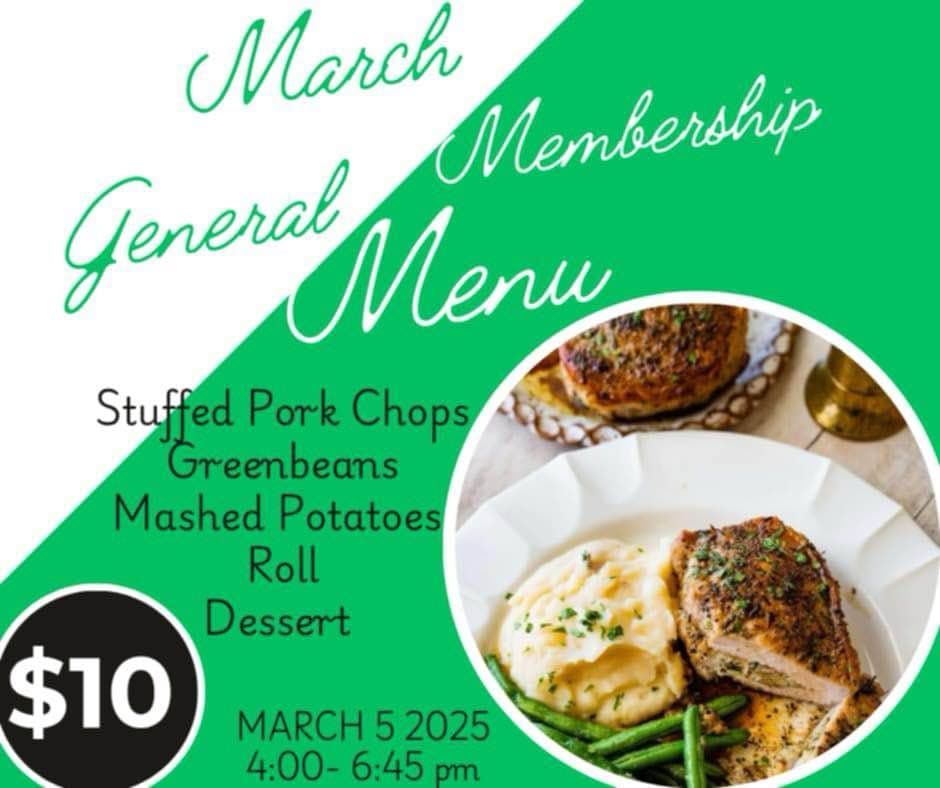 March General Membership Dinner