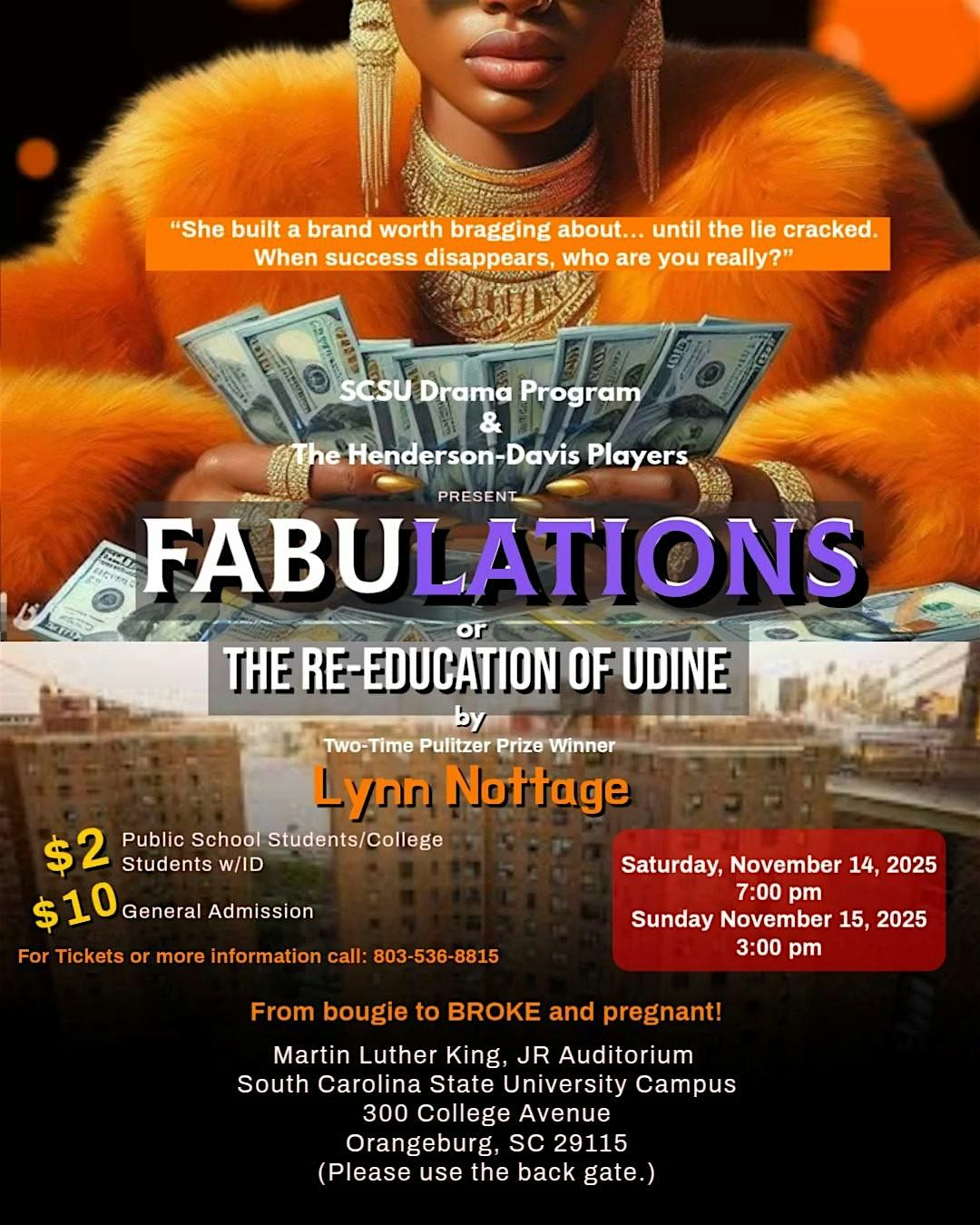 Fabulations or The Re-Education of Udine by Lynn Nottage