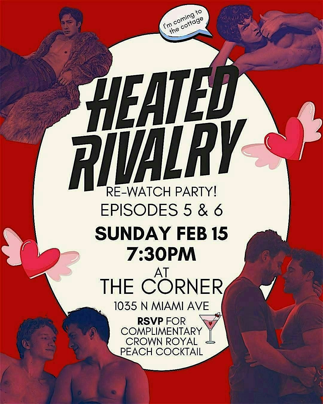 Events 1035 Heated Rivalry Rewatch Party, 1035 N Miami Ave, 15 February 2026