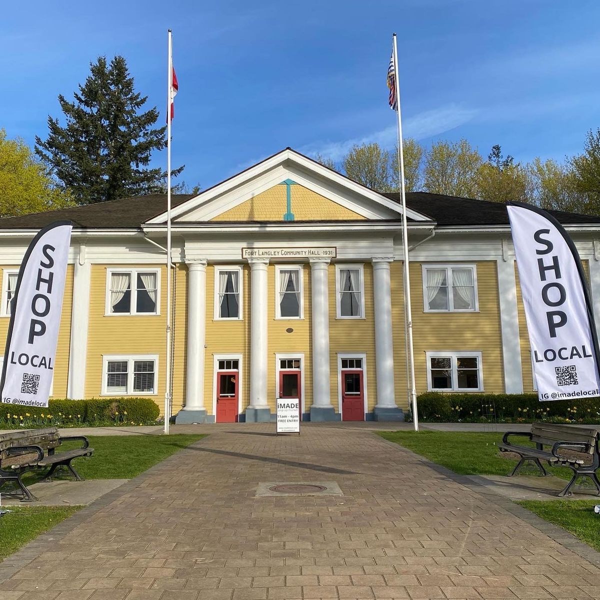 Fort Langley Community Hall pop up markets hosted by iMADE 