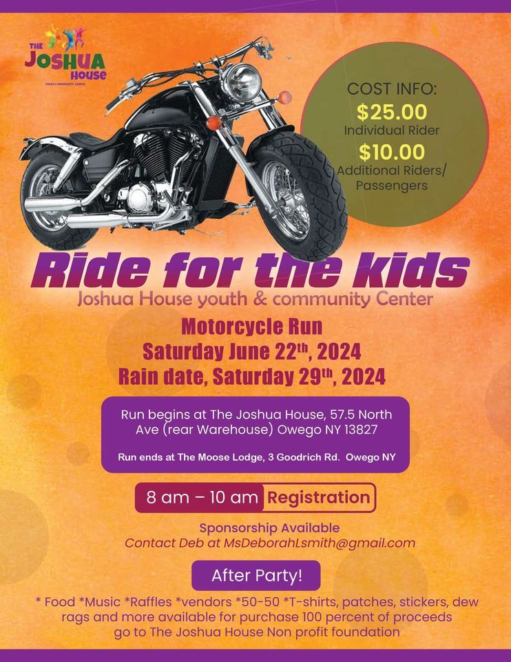 Joshua House Motorcycle Benefit ~ Ride for the Kids Run