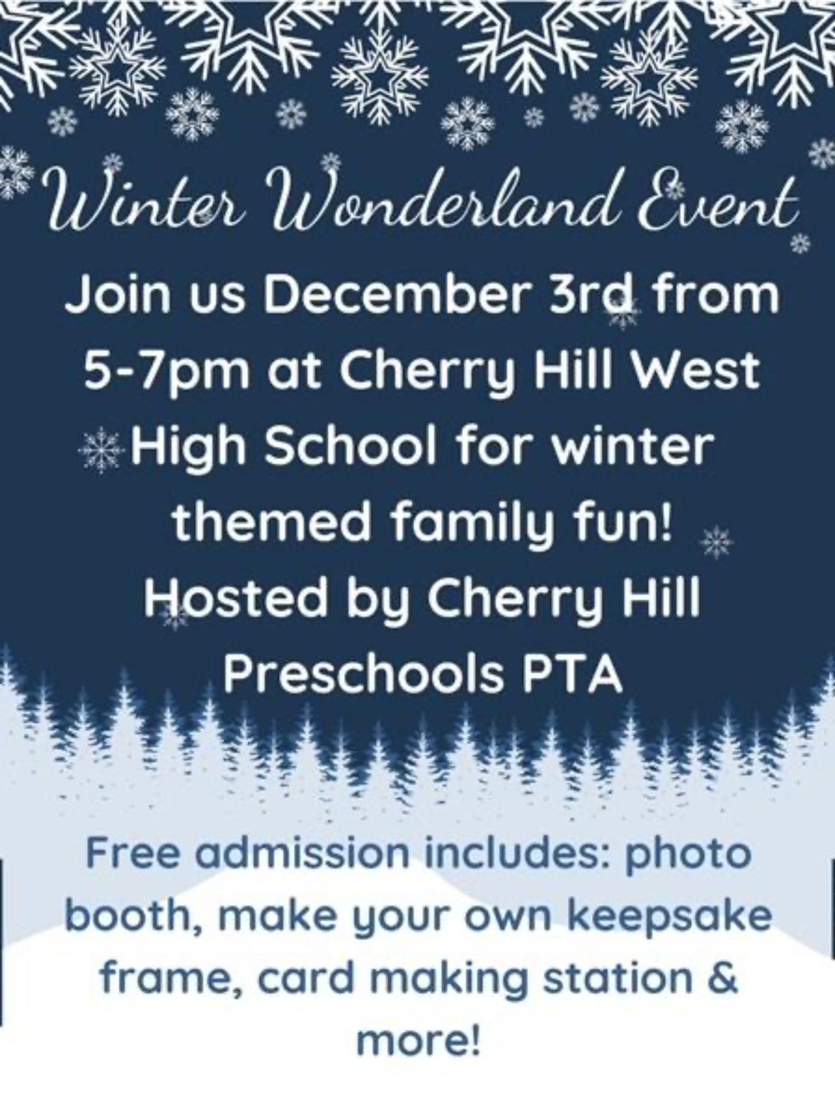 Winter wonderland event!! 