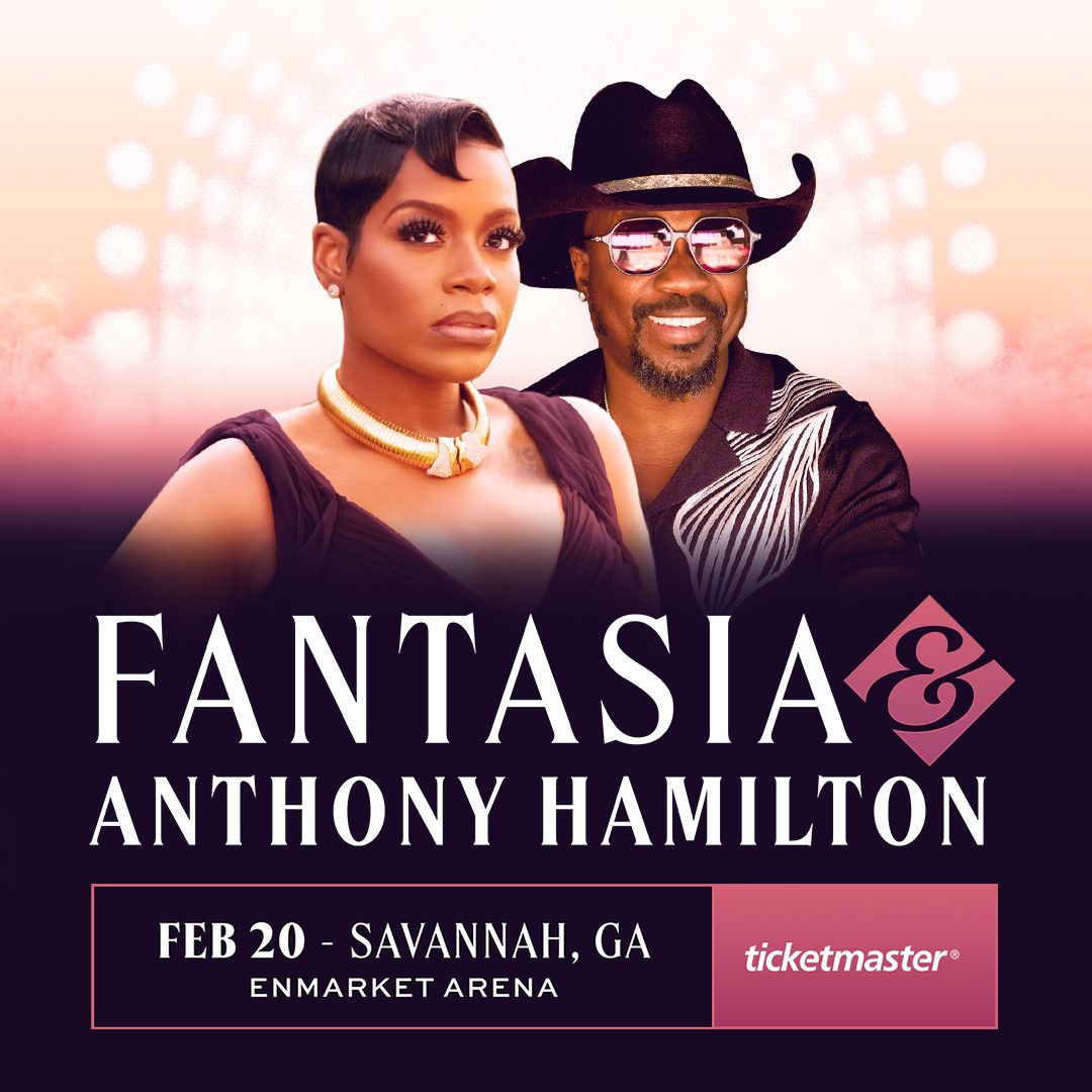 Fantasia Barrino and Anthony Hamilton at Benchmark International Arena