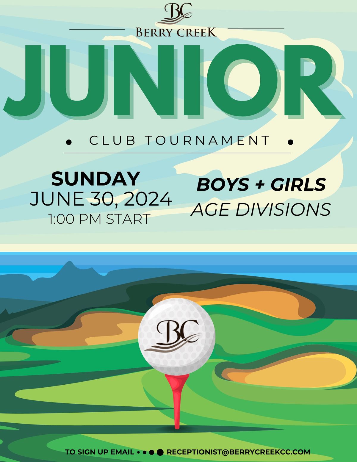 Berry Creek Junior Club Tournament
