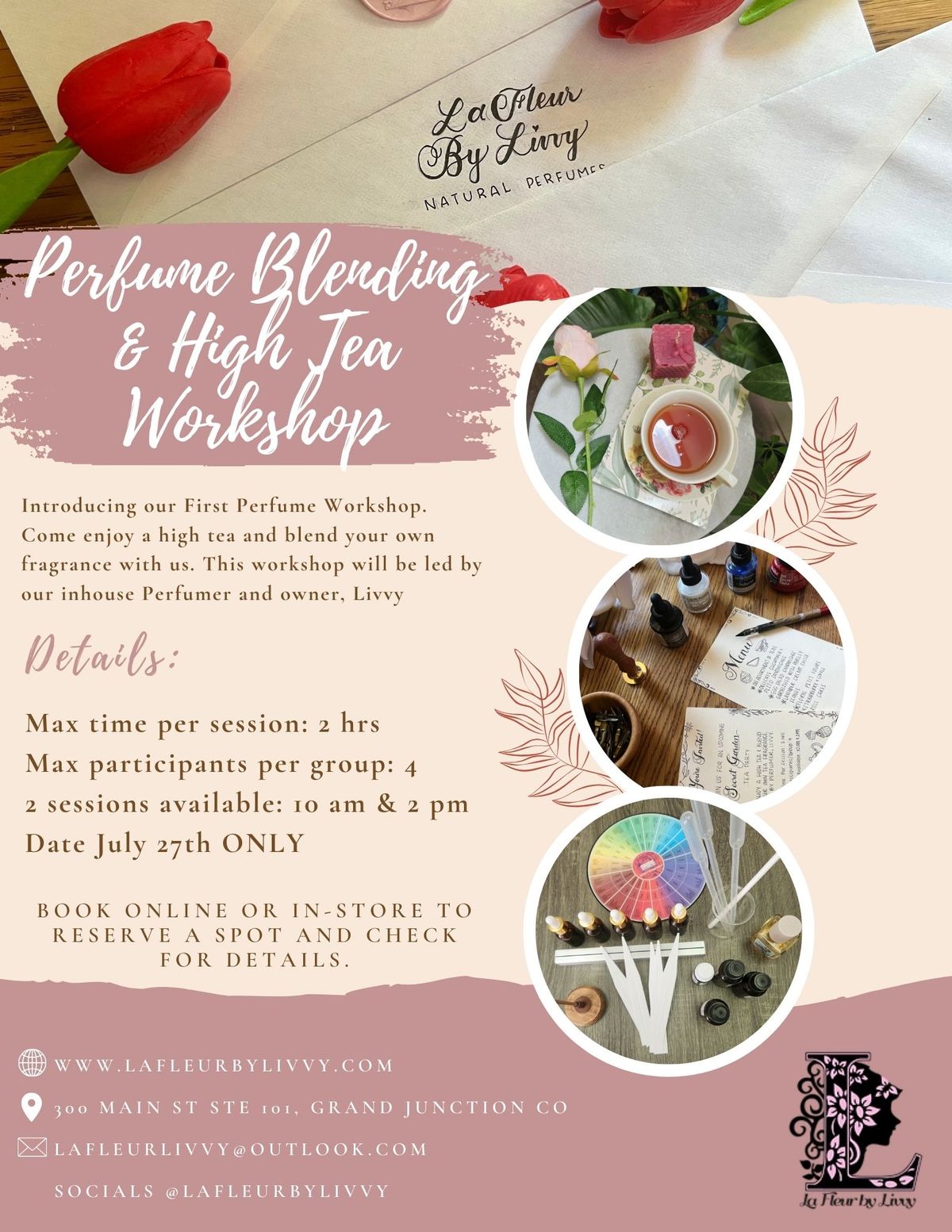 Introducing our first perfume workshop - 1 Day ONLY