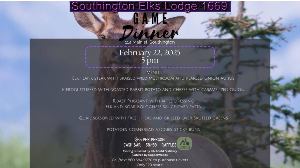 Southington Elks Game Dinner