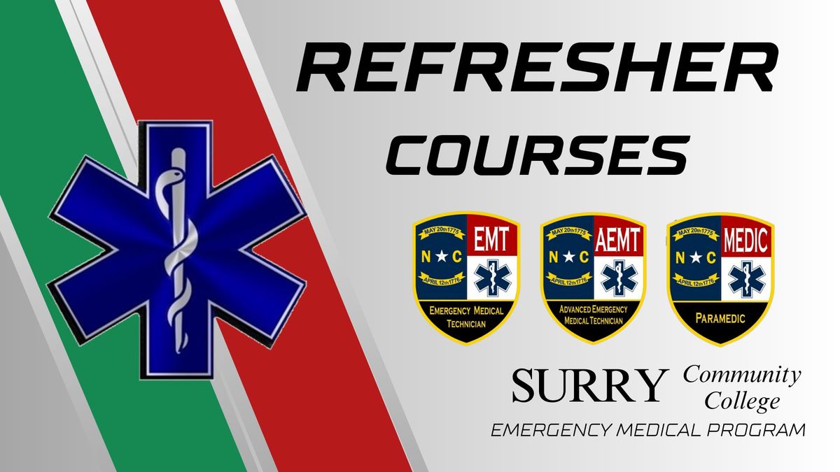 EMS Provider Refresher Courses: Paramedic, Advanced EMT, EMT