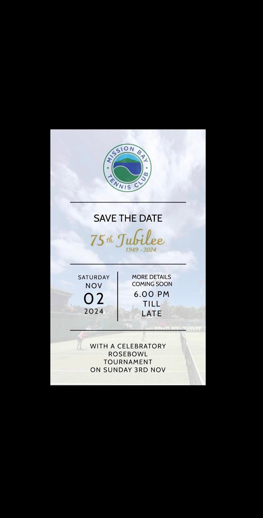 75th JUBILEE OF MBTC - Save the date