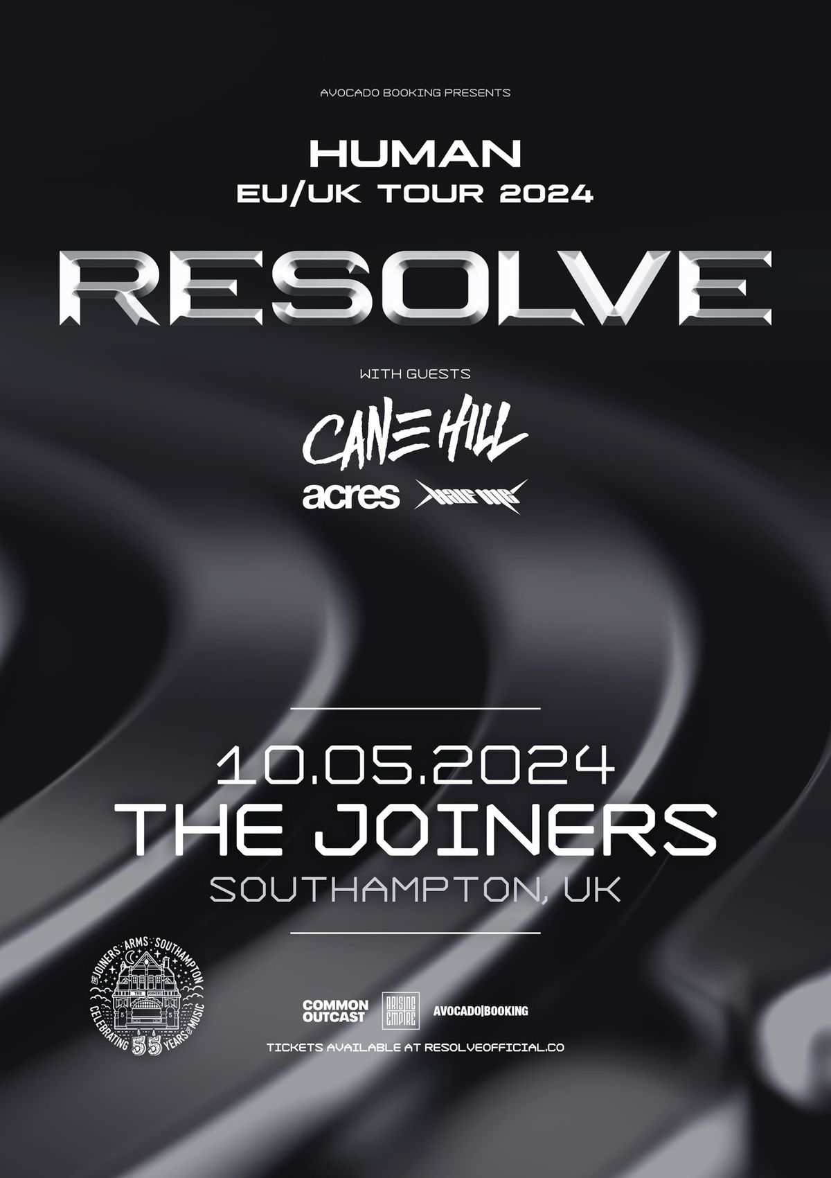 Resolve + Cane Hill + Acres + Half Me at The Joiners, Southampton