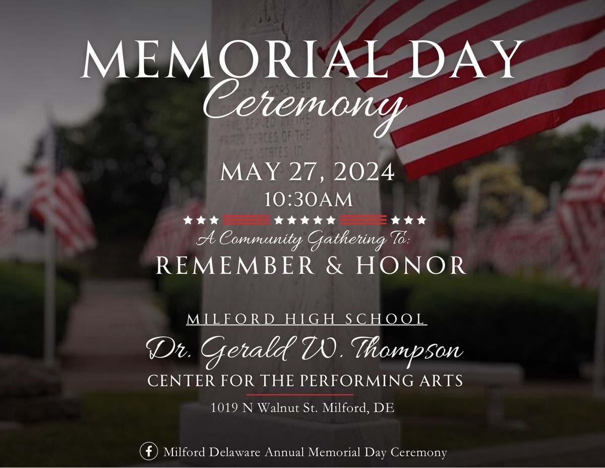 Milford Memorial Day Ceremony 