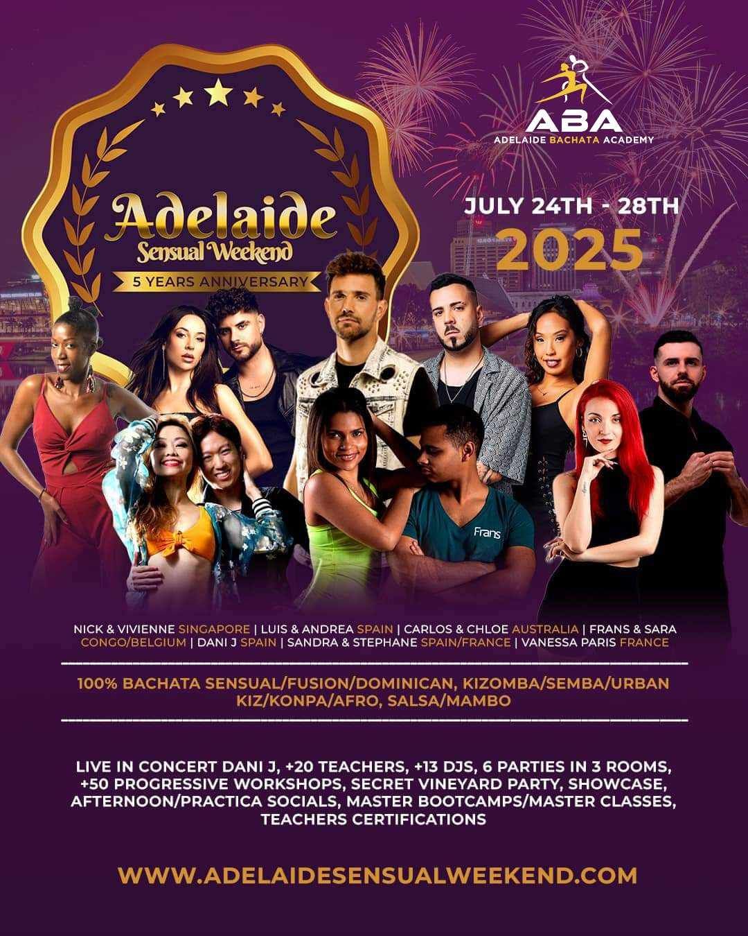 Adelaide Sensual Weekend 2025 | DISCOUNTED Full Passes with ABA