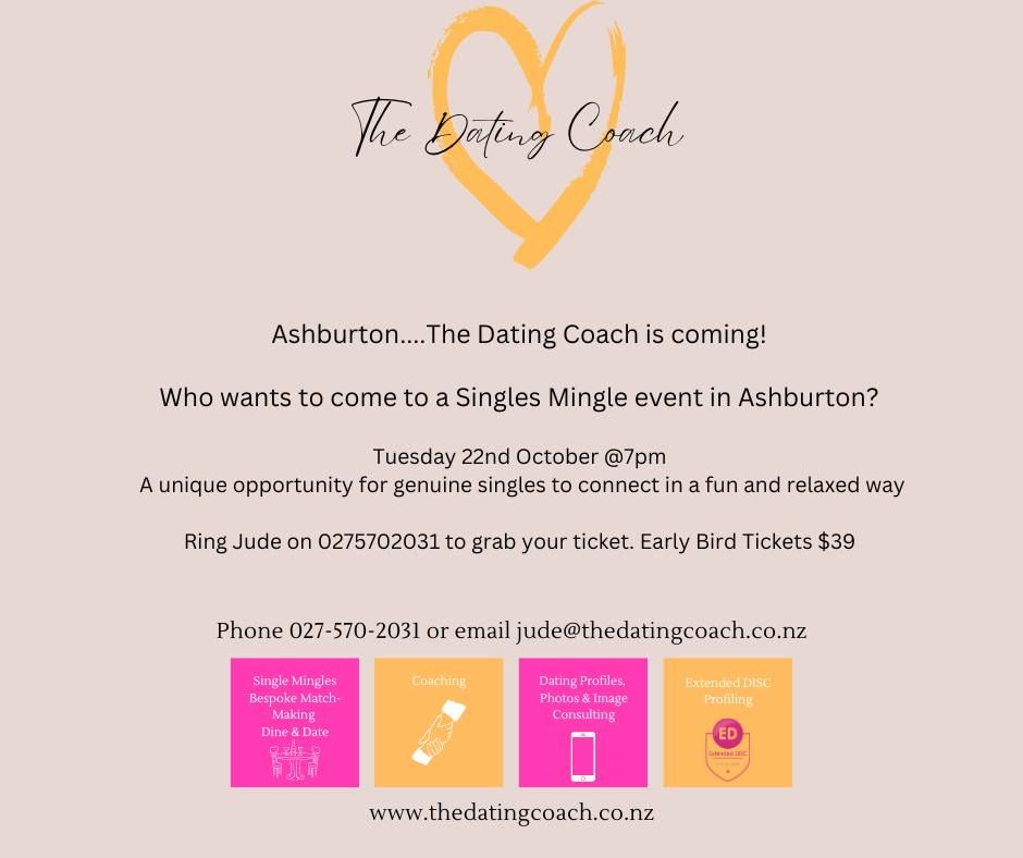 The Dating Coach Ashburton Singles Mingles 25 to 55plus