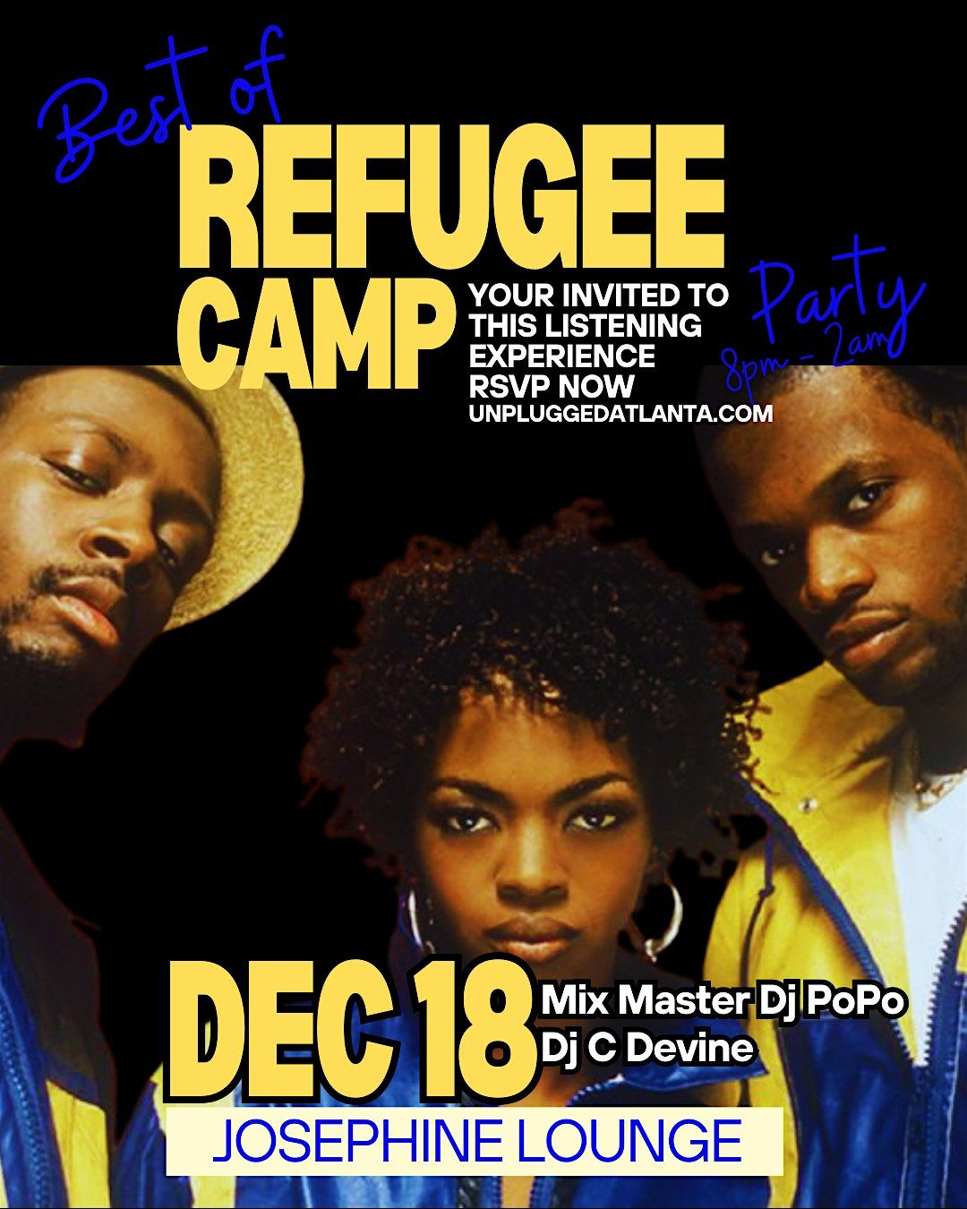 REFUGEE CAMP: THE BEST OF LAURYN & WYCLEF LISTENING PARTY THUR DEC 18