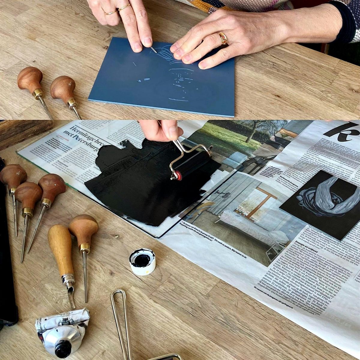 Workshop linosnede