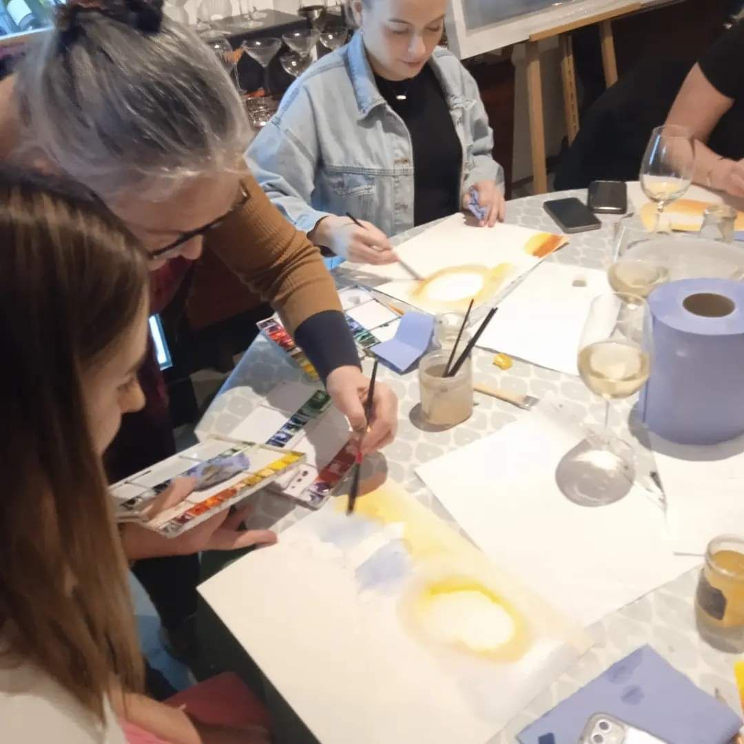 Paint and Sip with Louise and Kate