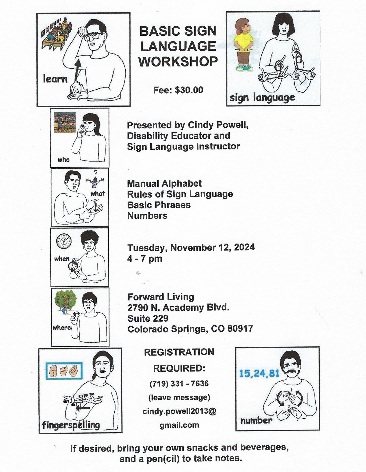 Basic Sign Language Workshop