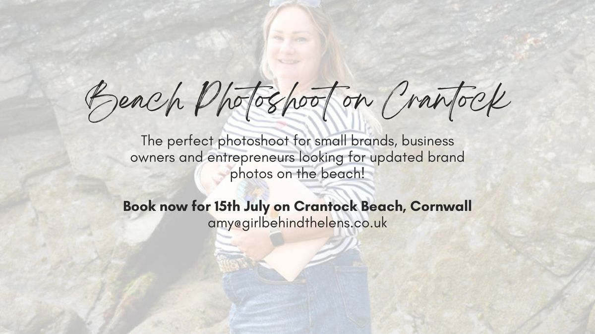 Beach Brand Shoot on Crantock Beach, Cornwall