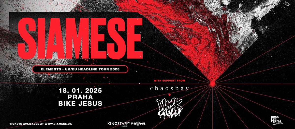 SIAMESE (DK) + Support: chaosbay, Blackgold - Prague