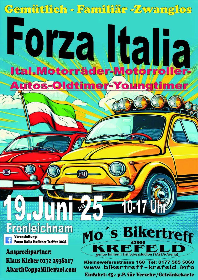 Forza Italia Italiener Treffen 2025