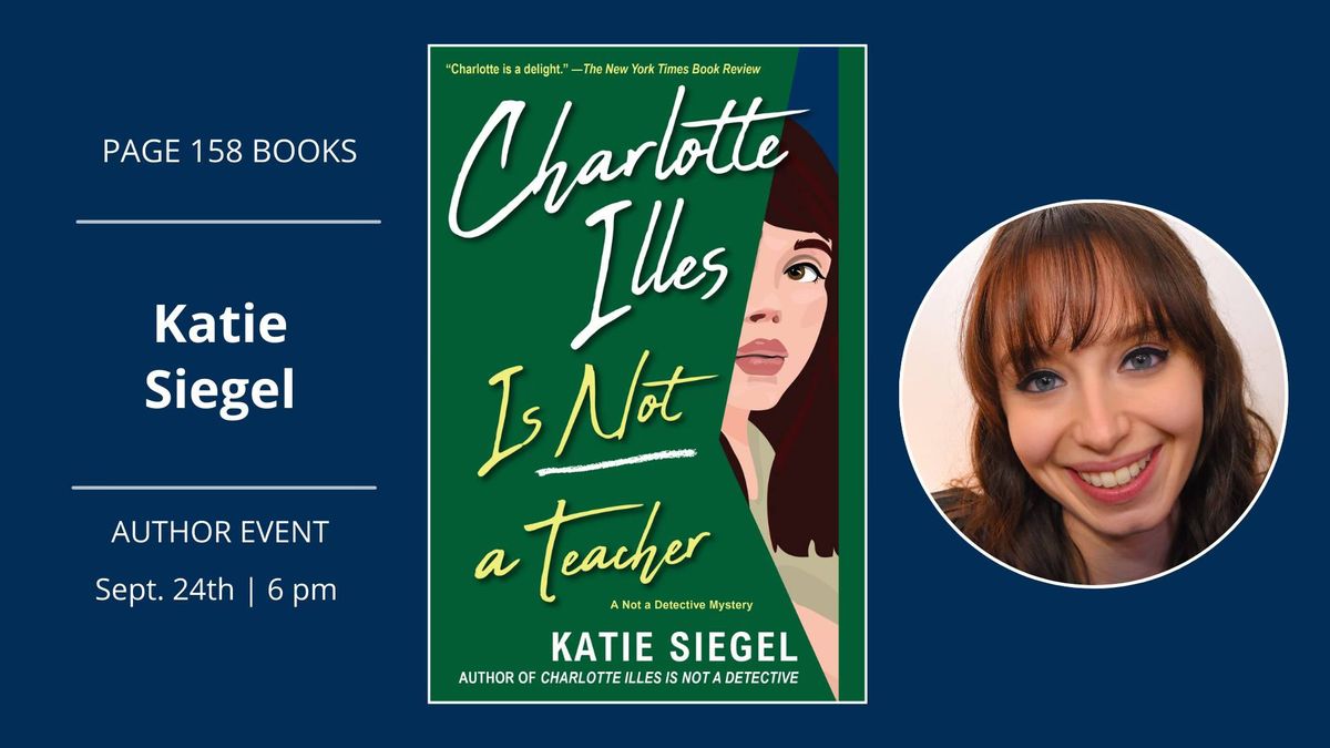 Author Event: Katie Siegel