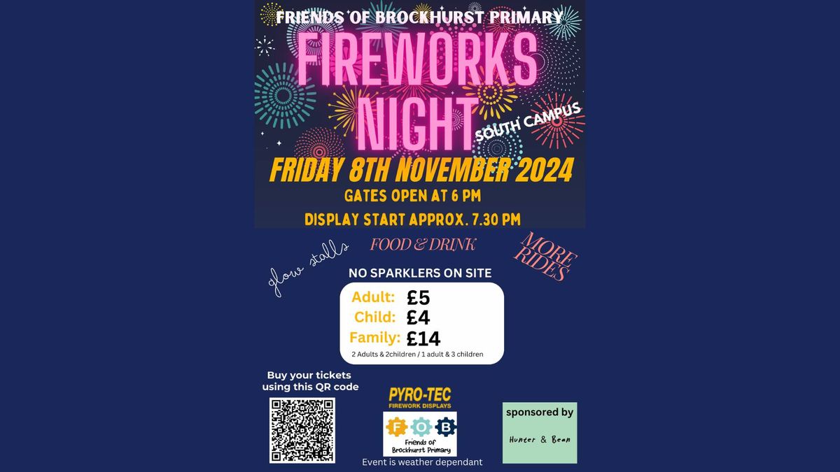 Friends of Brockhurst PTFA Firework Display