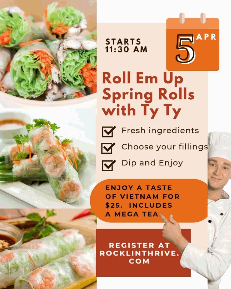 Roll \u2018em Up- Spring Roll Class