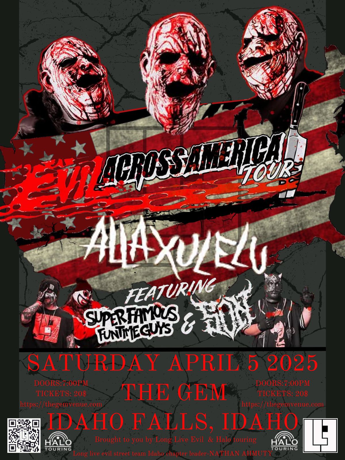 EVIL ACROSS AMERICA TOUR Idaho falls