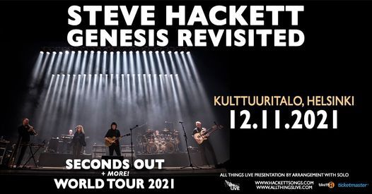 Steve Hackett Genesis Revisited - 12.11.2021 Kulttuuritalo