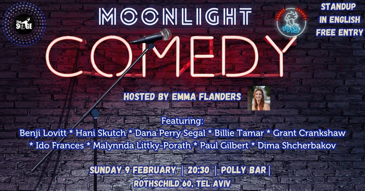 Moonlight Comedy Showcase - Free Standup in English in Tel Aviv!