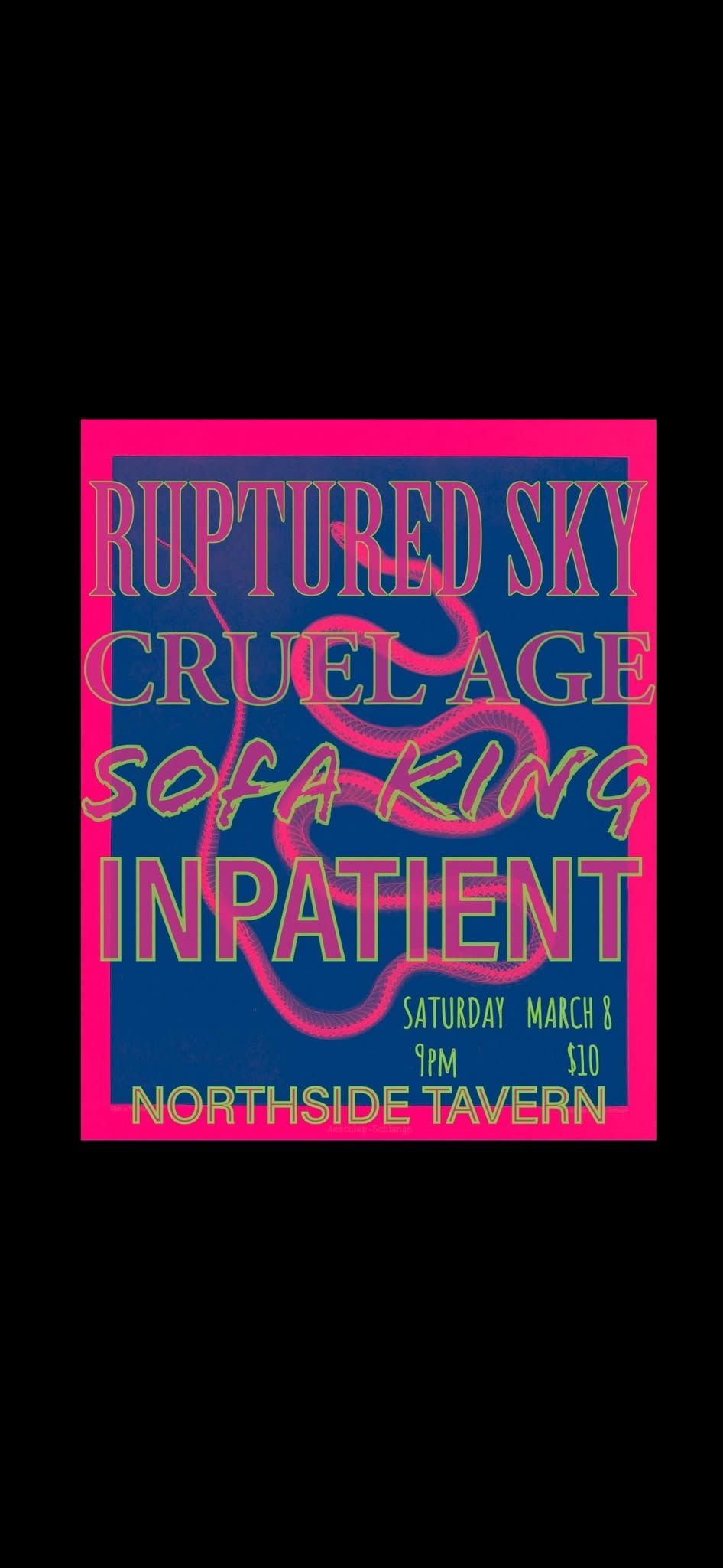 Inpatient @ Northside Tavern W\/ Sofa King, Cruel Age, and Ruptured Sky