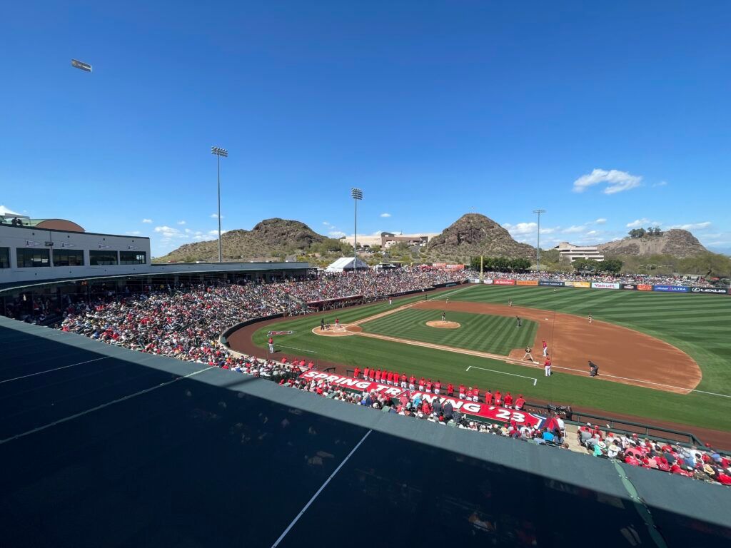 Spring Training - San Diego Padres at Los Angeles Angels at Tempe Diablo Stadium